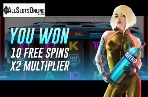 Free Spins. Racer Babes from Woohoo