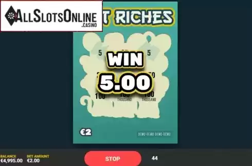 Win screen 2. Rat Riches from Hacksaw Gaming