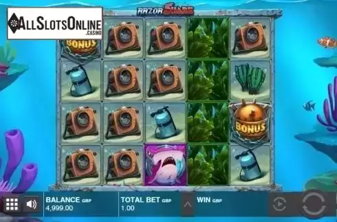 Reel Screen. Razor Shark from Push Gaming