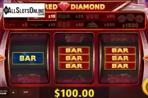 Win Screen . Red Diamond from Red Tiger