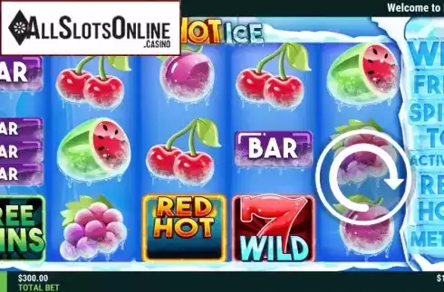 Reel Screen. Red Hot Ice from Slot Factory