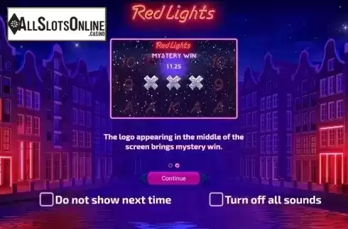 Intro Game screen 2. Red Lights from Tom Horn Gaming