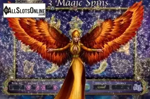 Free Spins Screen. Reel Angels from ReelNRG