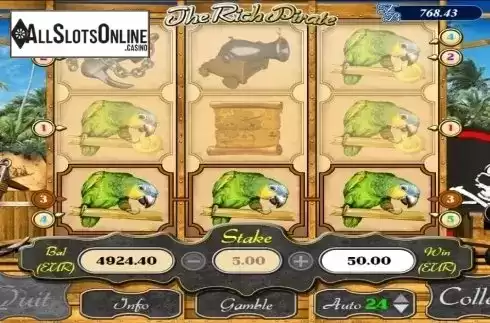 Win screen. Rich Pirate from AlteaGaming