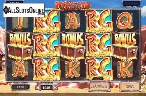 Reel Screen 1. Rocky's Gold from Northern Lights Gaming