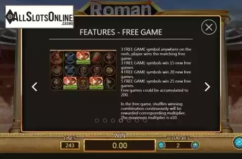 Free game screen