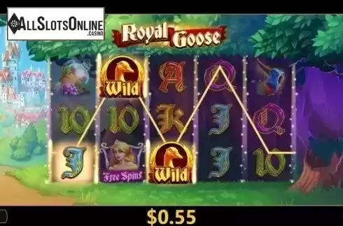 Win Screen 1. Royal Goose from Cayetano Gaming
