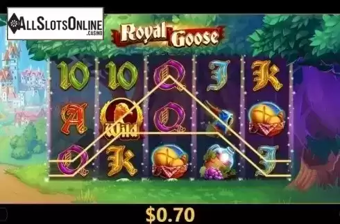 Win Screen 2. Royal Goose from Cayetano Gaming