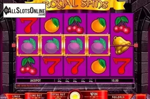 Win Screen 2. Royal Spins from IGT