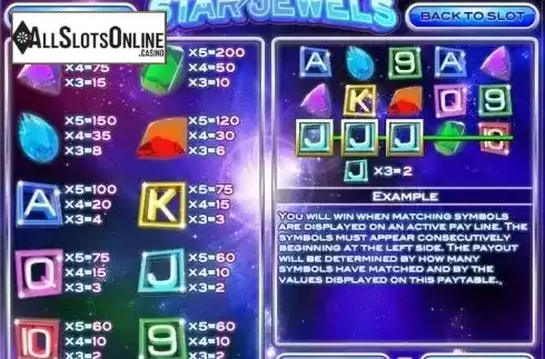 Screen2. Star Jewels from Rival Gaming