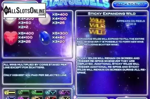 Screen3. Star Jewels from Rival Gaming