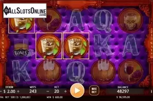 Win screen. Stocked Bar from KA Gaming