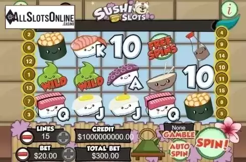 Reel Screen. Sushi Slots from Slot Factory