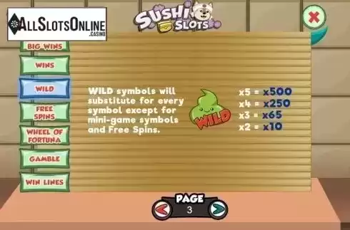 Features 1. Sushi Slots from Slot Factory