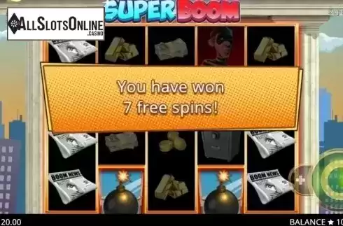 Free Spins 1. Super Boom from Booming Games
