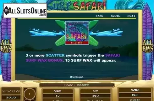 Screen4. Surf Safari from Microgaming