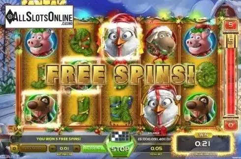 Free Spins. Santa's Farm from GameArt