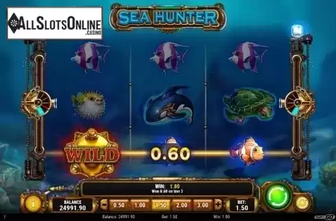 Wild Win Screen. Sea Hunter from Play'n Go