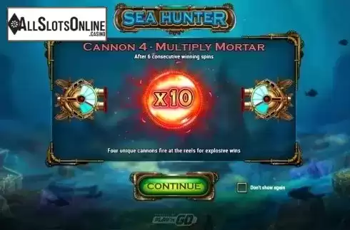 Intro Game screen 4. Sea Hunter from Play'n Go