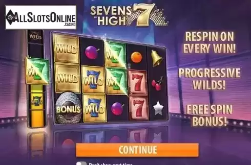 Game features. Sevens High (Quickspin) from Quickspin