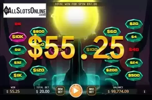 Win screen 2. Shock Tower from KA Gaming