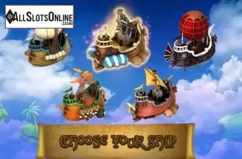Bonus Game screen. Sky Pirates from Bla Bla Bla Studious