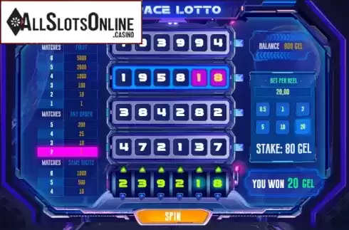 Win Screen 2. Space Lotto from Smartsoft Gaming