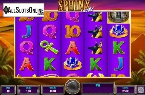 Game Workflow screen. Sphinx Wild from IGT