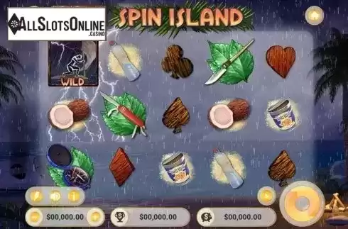 Free Spins screen. Spin Island from Vibra Gaming