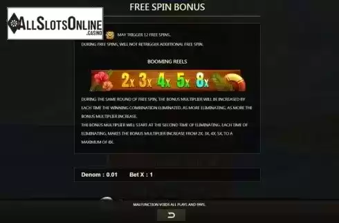 FS bonus screen. Spindrift 2 from JDB168