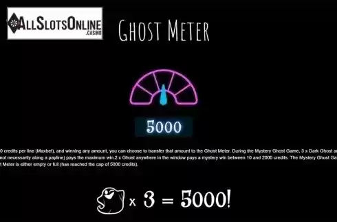 Paytable 2. Spooky 5000 from Fantasma Games