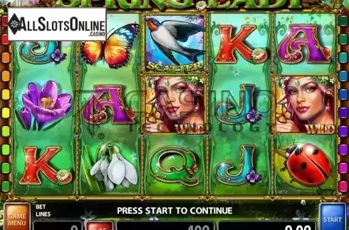 Screen2. Spring Lady from Casino Technology