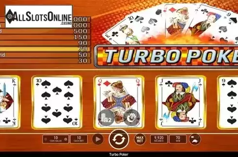 Game workflow 3. Turbo Poker from Wazdan