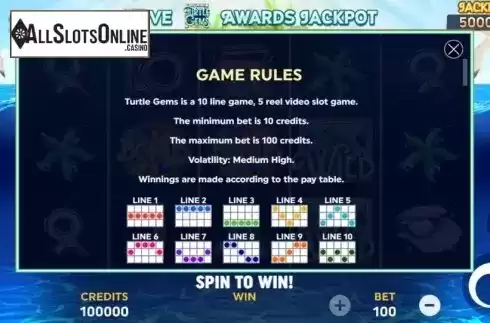 Game Rules 1. Turtle Gems from Playlogics