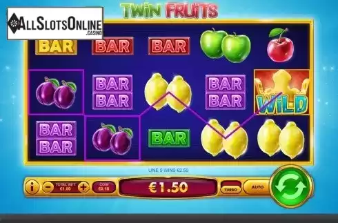 Game workflow 2. Twin Fruits from Skywind Group