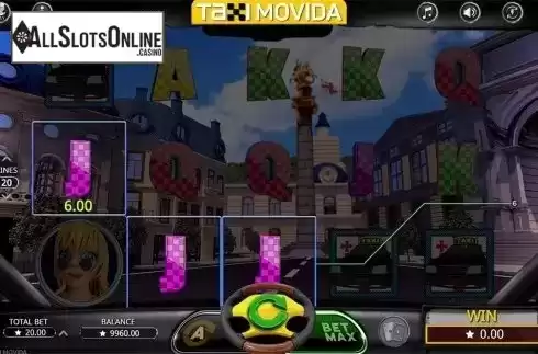 Win screen. Taxi Movida from Booming Games