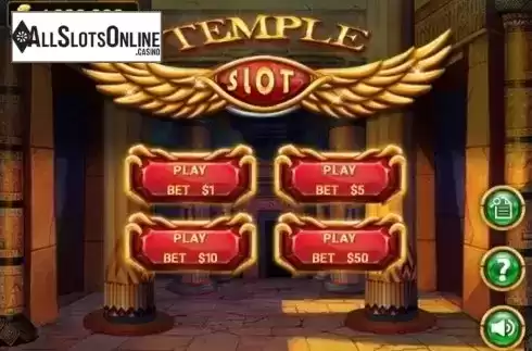 Start Screen. Temple Slot from MGA