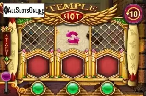 Game Screen. Temple Slot from MGA