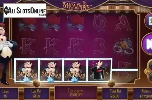 Win screen. The Showman from Mutuel Play