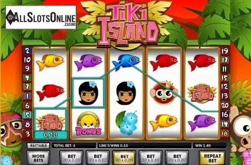 Win Screen . Tiki Island (Gamesys) from Roxor Gaming