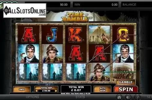 Win screen. Time Gamble from GECO Gaming