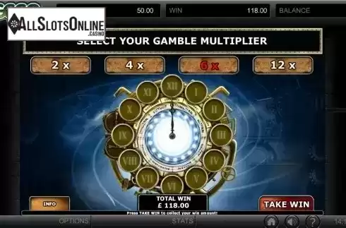 Gamble screen. Time Gamble from GECO Gaming