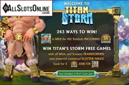 Game features. Titan Storm from NextGen