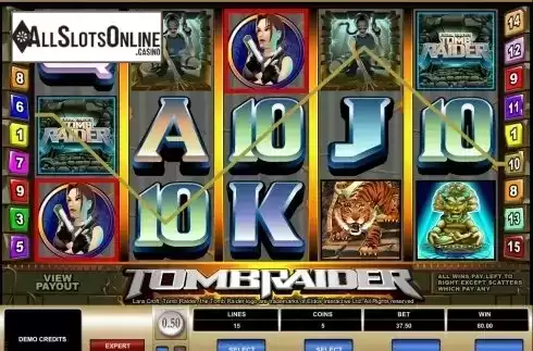 Screen6. Tomb Raider from Microgaming