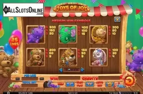 Screen3. Toys of Joy from Spinomenal