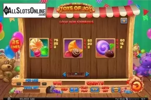 Screen4. Toys of Joy from Spinomenal