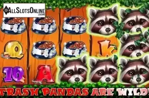 Wild symbol screen. Trash Panda from Incredible Technologies
