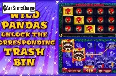 Trash bin bonus screen 2. Trash Panda from Incredible Technologies