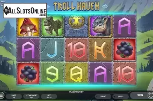 Reel Screen. Troll Haven from Endorphina