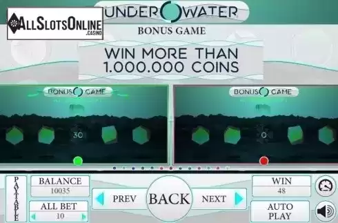 Paytable 4. Under Water from BetConstruct